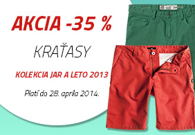 Akcia na kraťasy -35 %!