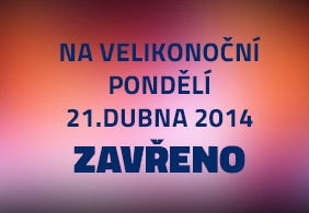 Na velikonoční pondělí bude prodejna zavřená