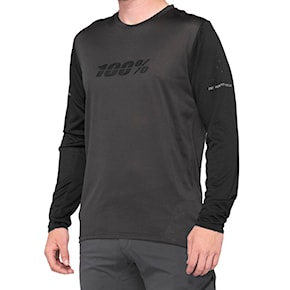 Bike koszulki 100% Ridecamp LS Jersey black/charcoal 2021