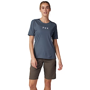 Bike dres Fox Wms Ranger SS Jersey Wordmark graphite 2024