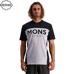 Bike jersey Mons Royale Redwood Enduro VT black/grey marl 2021