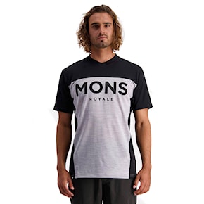 Bike jersey Mons Royale Redwood Enduro Vt black/grey marl 2021