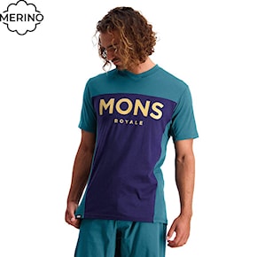 Bike jersey Mons Royale Redwood Enduro VT deep teal/navy 2021