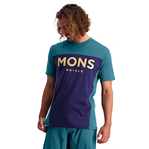 Bike jersey Mons Royale Redwood Enduro Vt deep teal/navy 2021