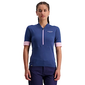 Bike dres Mons Royale Wms Cadence Half Zip dark denim 2021