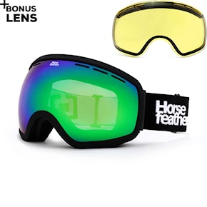 Snowboardové okuliare Horsefeathers Knox black | mirror green 2024