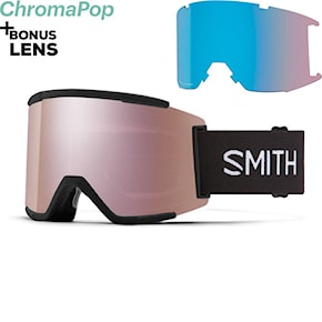 Snowboardové okuliare Smith Squad XL black | cp sun black gold+cp storm rose flash 2024