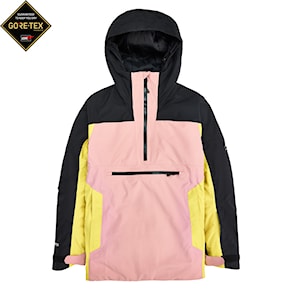 Bunda na snowboard Burton Wms Gore Pillowline Anorak true black/powder blush/sulfur 2024