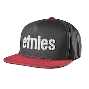 Kšiltovka Etnies Corp Snapback black/red 2021