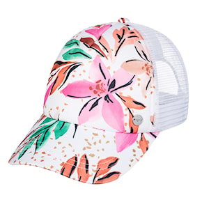 Cap Roxy Beautiful Morning white happy tropical swim 2024