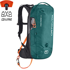 Lavínový batoh ORTOVOX Avabag LiTRIC Freeride 16 S pacific green 2024