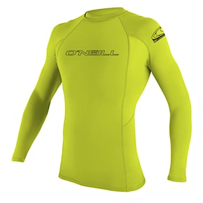 Lycra O'Neill Basic Skins L/s Rash Guard lime 2021