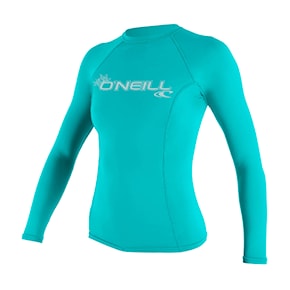 Lycra O'Neill Wms Basic Skins L/s Rash light aqua 2021