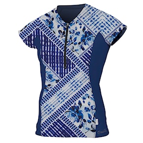 Lycra O'Neill Wms Front Zip Cap Sleeve Sun indigo patch/navy 2018