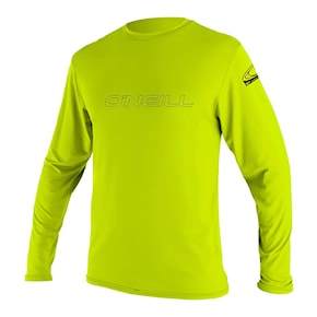 Lycra O'Neill Youth Basic Skins L/s Sun Shirt lime 2021