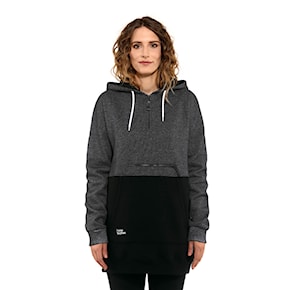 Mikina Horsefeathers Alita black melange 2021
