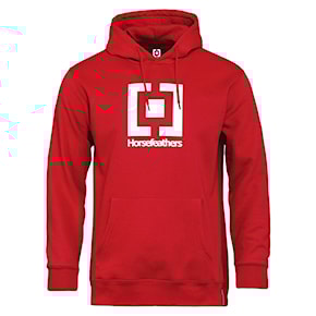 Mikina Horsefeathers Leader true red 2022