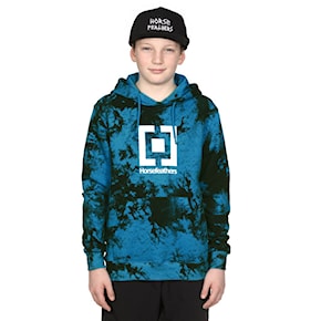 Bluza Horsefeathers Leader Youth blue tie dye 2021