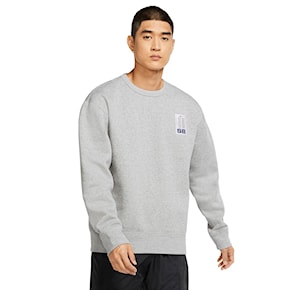 Hoodie Nike SB Stripes Crew dk grey heather/white 2020