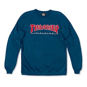 Mikina Thrasher Outlined Crewneck navy/blue 2021