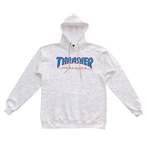 Mikina Thrasher Outlined Hood ash grey 2021
