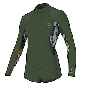 Neoprén O'Neill Girls Bahia 2/1 BZ L/S Short Spr darkolive/baylen/black 2020