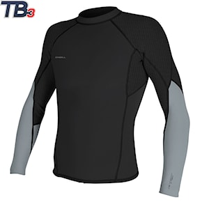 Wetsuit O'Neill Hyperfreak 1,5 L/s Top midnight oil/cool grey 2019
