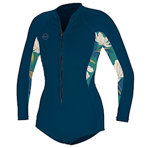 Neoprén O'Neill Wms Bahia FZ 2/1 L/S Short Spring french navy/bridget 2021