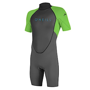 Neoprén O'Neill Youth Reactor II Back Zip 2 mm Spring graphite/dayglo 2024