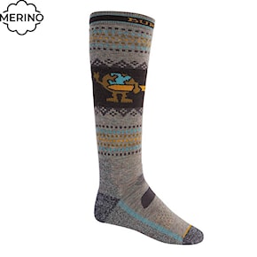 Snowboard Socks Burton Performance Midweight oatmeal heather 2021/2022