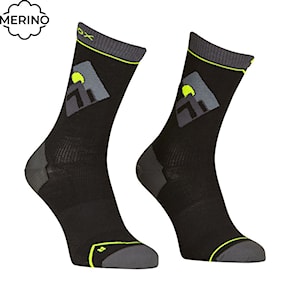 Snowboard Socks ORTOVOX Alpine Light Comp Mid black raven 2024