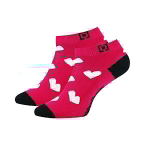 Skarpetki Horsefeathers Heart rose red 2021