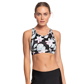 Sportovní podprsenka Roxy Lets Dance Printed true black story of sunshine 2020