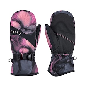 Snowboard Gloves Roxy Jetty Girl Mitt true black pansy pansy rg 2024