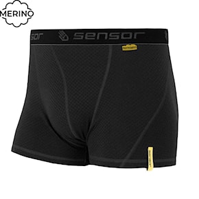 Boxer Shorts Sensor Merino Double Face černá 2024
