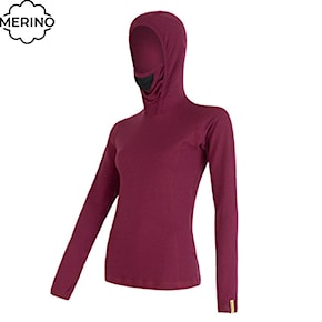 Tričko Sensor Merino Double Face Hood Dámské lilla 2020/2021