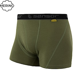 Trenýrky Sensor Merino Double Face safari green 2024