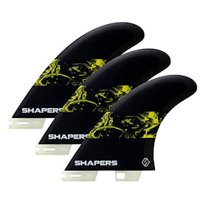 Surf finy Shapers Core Lite Tri S2 black/yellow