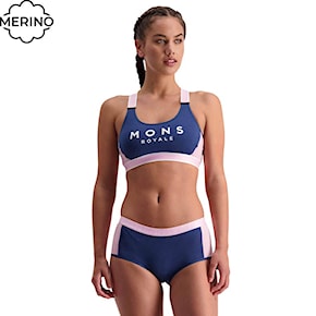 Sports Bra Mons Royale Stella X-Back Bra dark denim/powder pink 2021