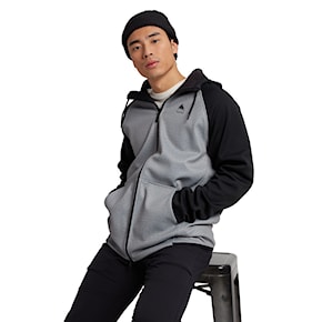 Technical Hoodie Burton Crown WPF FZ grey heather/true black 2024