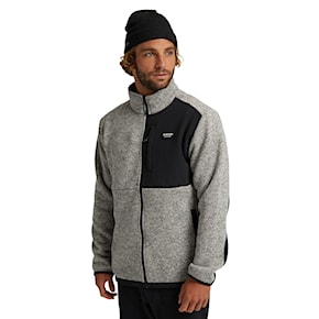 Tech Hoodie Burton Hayrider Sweater Fz Fleece grey heather 2020/2021