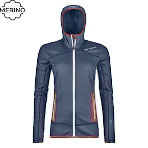 Technická mikina Ortovox Wms Fleece Hoody night blue 2020/2021