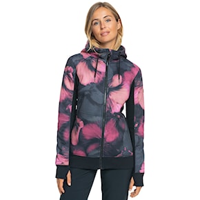 Technical Hoodie Roxy Frost Printed true black pansy pansy 2024