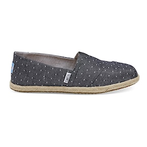 Sneakers Toms Alpargata Rope black dot chambray rope 2020