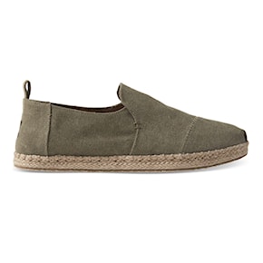 Tenisky Toms Deconstructed Alpargata Rope olive washed canvas 2020