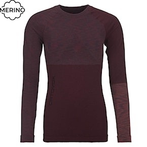 Tričko ORTOVOX Wms 230 Competition Long Sleeve dark wine blend 2020/2021