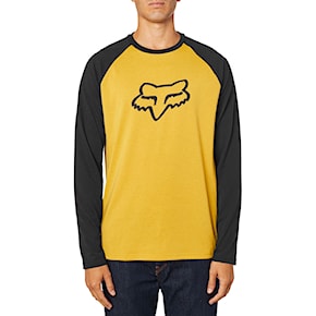 Tričko Fox Tournament Ls Tech Tee mustard 2020