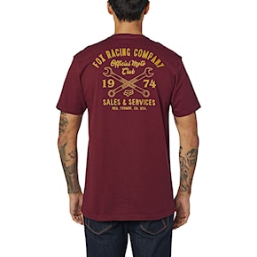Tričko Fox Wrenched Pocket Premium Tee cranberry 2020