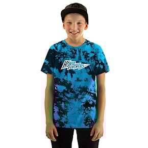 Koszulka Horsefeathers Flash Youth blue tie dye 2021