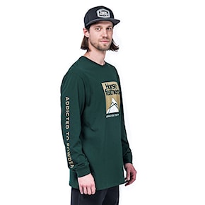 Tričko Horsefeathers Lex Ls jungle green 2020/2021